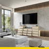 GABRIEL - Chest of 14 Drawers (4+6+4) - Bedroom Dresser Storage Cabinet Sideboard - Sonoma Oak H36 3/8" W86 5/8" D13 1/4"