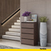 GABRIEL - Chest of 4 Drawers - Bedroom Dresser Storage Cabinet Sideboard - Wenge H36 3/8" W23 5/8" D13 1/4"