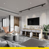 NOAH - Chest of 5 Drawers and 5 Doors - Bedroom Dresser Storage Cabinet Sideboard - Sonoma Oak / Concrete H29 1/2" W78 3/4" D13 3/4"