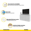 GABRIEL - Chest of 12 Drawers (8+4) - Bedroom Dresser Storage Cabinet Sideboard - White Matt H36 3/8" W70 7/8" D13 1/4