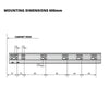 Soft-Close Undermount Slides (left and right), Full Extension - 24 inch