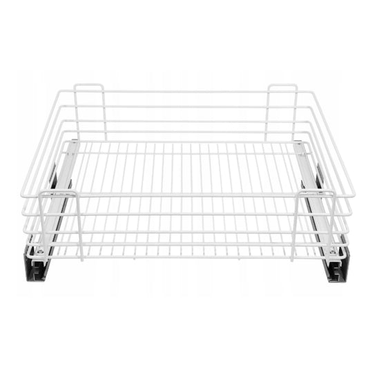 23-5/8 inch (60 cm) Pull Out Cabinet Basket Drawer EXCLUSIVE CARGO MULTI - White