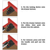 Set of Soft-Close Undermount Slides (left and right), Full Extension - 22 inch