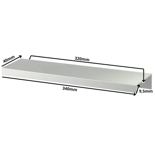 Edge Grip Round Profile Cabinet Handle 12-5/8 inch / 320 mm (13-3/8 inch / 340 mm Overall Length) - Electropolished