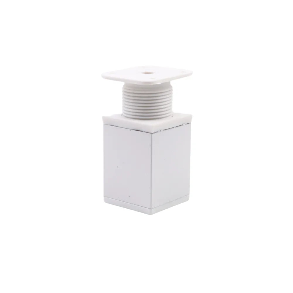 Square Furniture Legs 1-9/16 x 1-9/16 inch (40 x 40 mm) - 2-3/8 inch (60 mm) - White