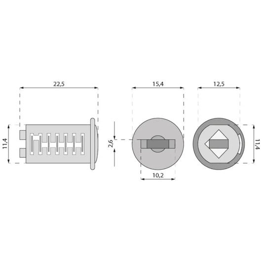 Cabinet Lock Cylinder with Digital Key