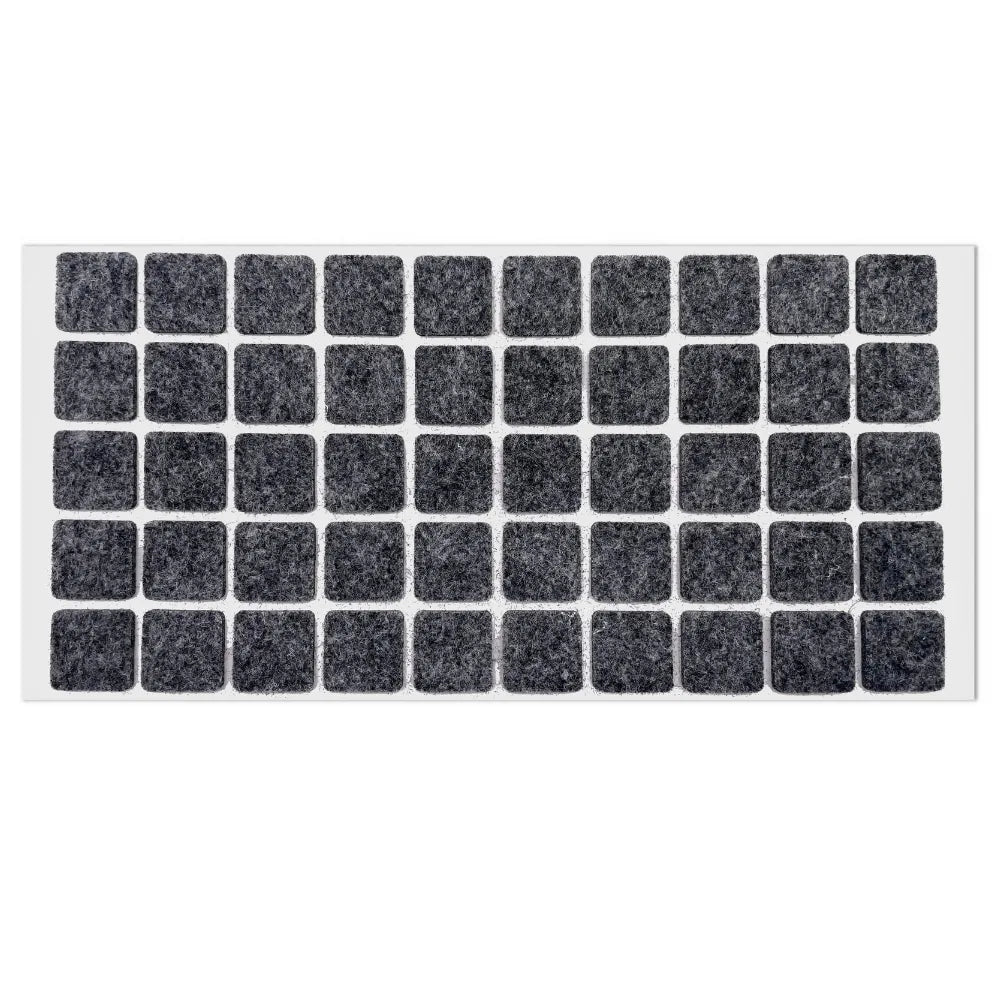 Self-Adhesive Felt Pad 3/4 x 3/4 inch (20x20 mm) Gray