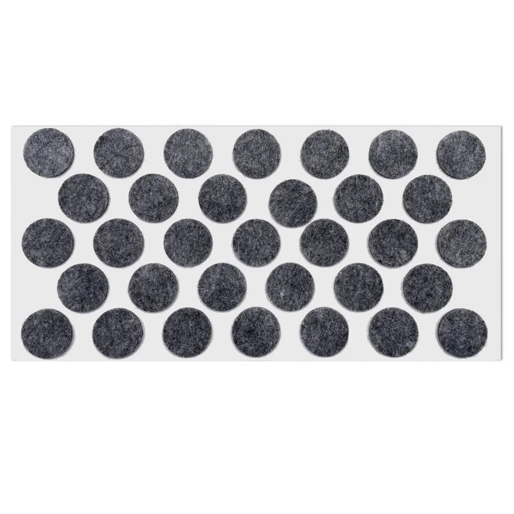 Self-Adhesive Felt Pads 15/16 inch (24 mm) Gray