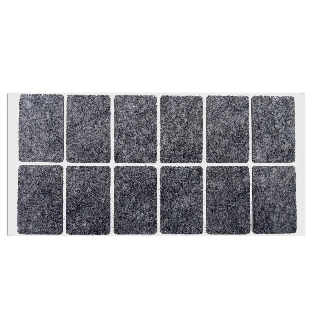 Self-Adhesive Felt Pad 1-3/8 x 2-3/16 inch (35 x 55 mm) Gray