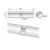 1 inch Pipe Connector, Chrome