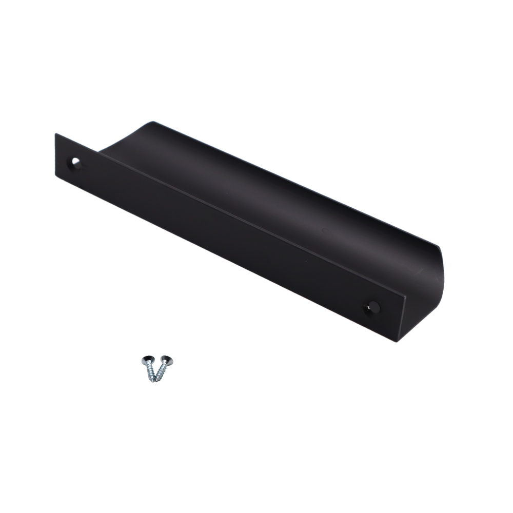 Edge Grip Round Profile Handle 5-1/16 inch (5-13/16 inch total length) - Black Matt