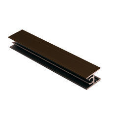 10mm Top Horizontal Aluminum Profile 560cm - Cognac Anodized