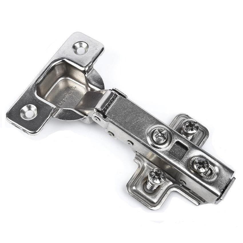 110° Soft-Close Hinge, H0 Mounting Plate with EURO Screws, Overlay Doors