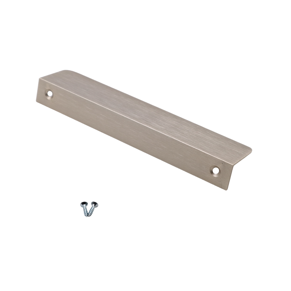 Edge Grip Round Profile Handle 5-1/16 inch (5-13/16 inch total length) - Brushed Steel 