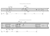 12 inch drawer slides ball bearing H35 (right and left side)