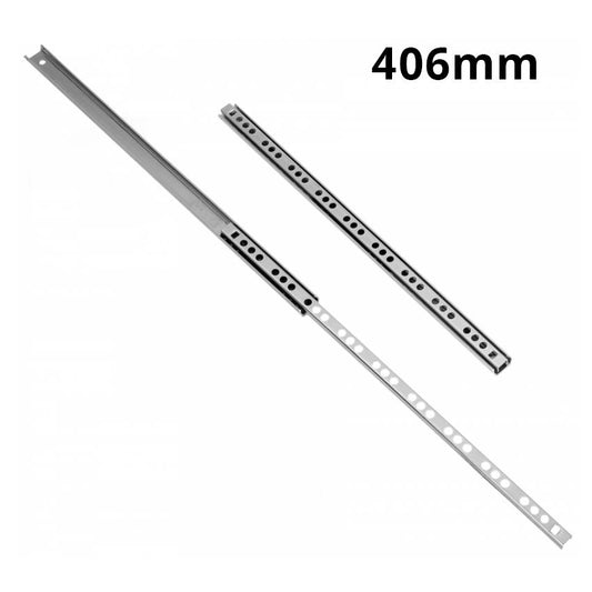 16 inch drawer slides ball bearing H17 (right and left side) Furnica