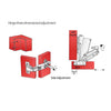165° Soft-Close Hinge, H2 Mounting Plate with EURO Screws, Overlay Doors