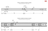18 inch drawer slides ball bearing H35 (right and left side)
