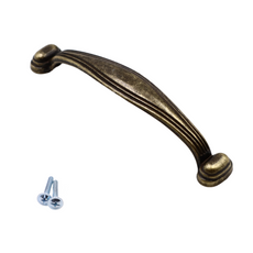 Furniture handle 3-3/4 inch UZ03 - Antique Brass