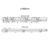 20 inch drawer slides auto-lock H45 (right and left side)