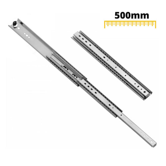 20 inch drawer slides ball bearing H53 (right and left side) Furnica