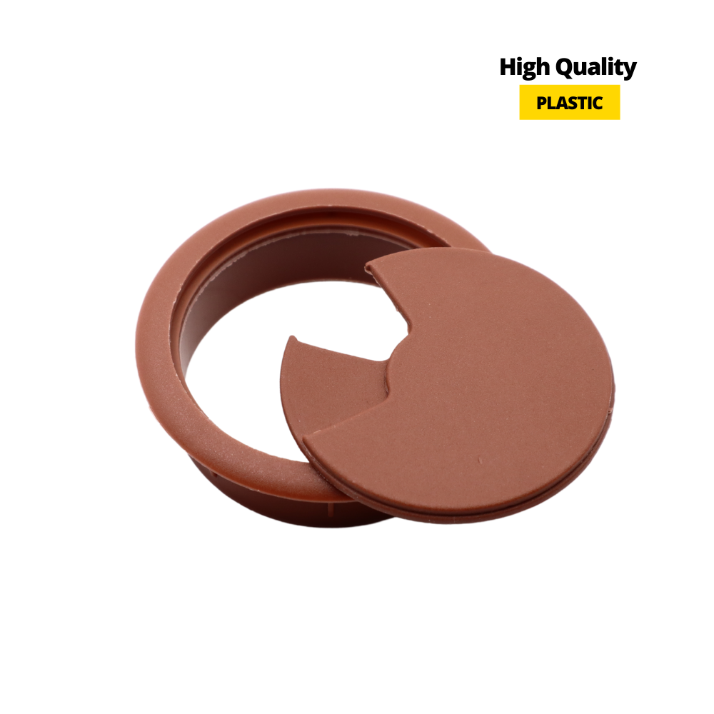 Plastic Desk Grommet 2-3/8 inch, Brown