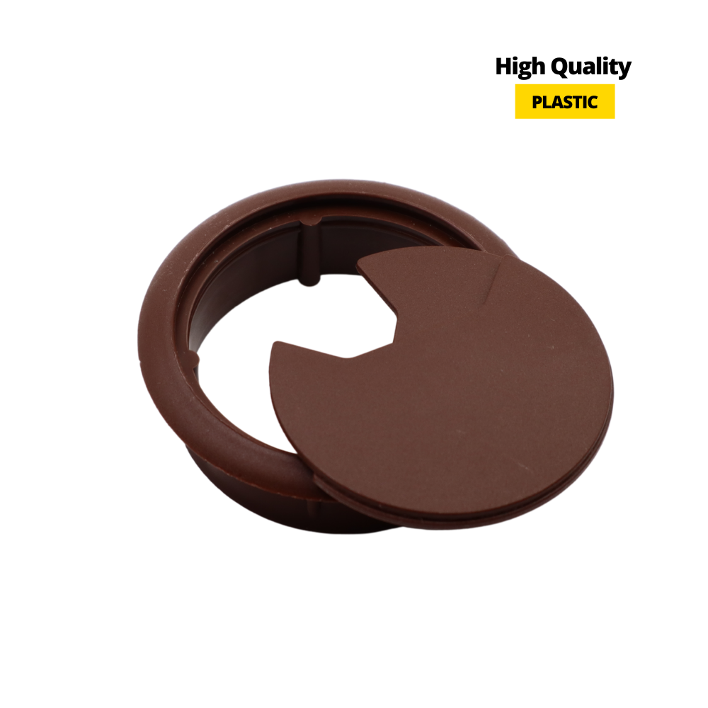 Plastic Desk Grommet 2-3/8 inch, Dark Brown