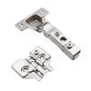 3D 110° Soft-Close Hinge, H0 Mounting Plate, Overlay Doors