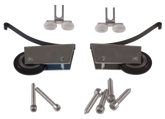 Set of 2 Symmetrical Top Guides + 2 Bottom Wheels + 6 Screws (Noah Handle)