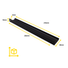 Edge Grip Profile Handle, Black, HC 1-1/4, 3-3/4, 5-1/16 inch