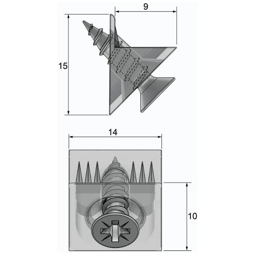 Drawer Bottom/Rear Mending Wedges 50 pieces