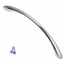 Furniture handle 3-3/4 inch UZ02 - Chrome