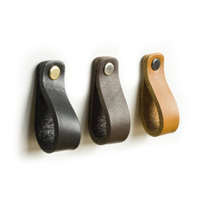 Leather handle foldable