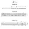 8 inch (214mm) drawer slides ball bearing H17 (right and left side)
