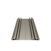 Double Bottom Aluminum Track 560cm - Champagne Anodized