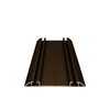 Double Bottom Aluminum Track 560cm - Cognac Anodized