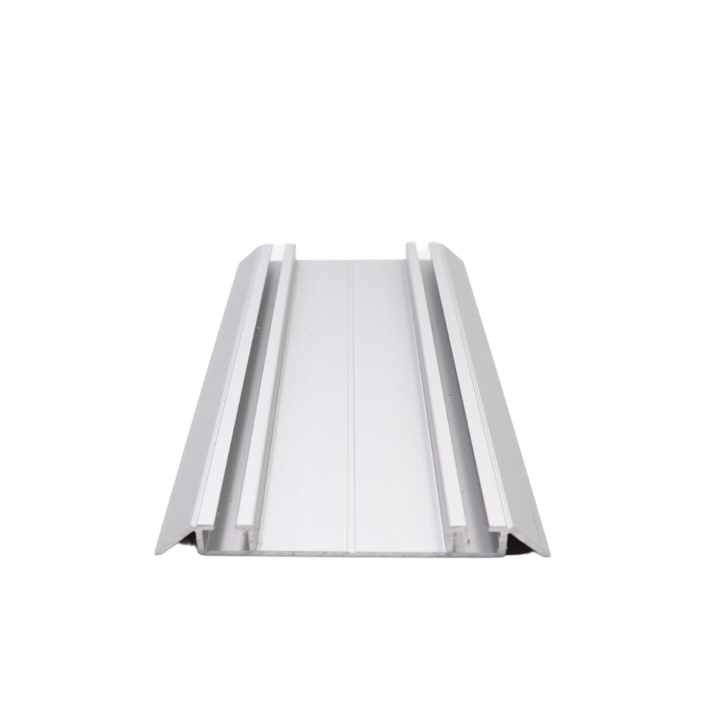 Double Bottom Aluminum Track 560cm - Silver Anodized
