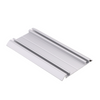 Double Bottom Aluminum Track 560cm - Silver Anodized