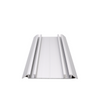Double Bottom Aluminum Track 560cm - Silver Anodized