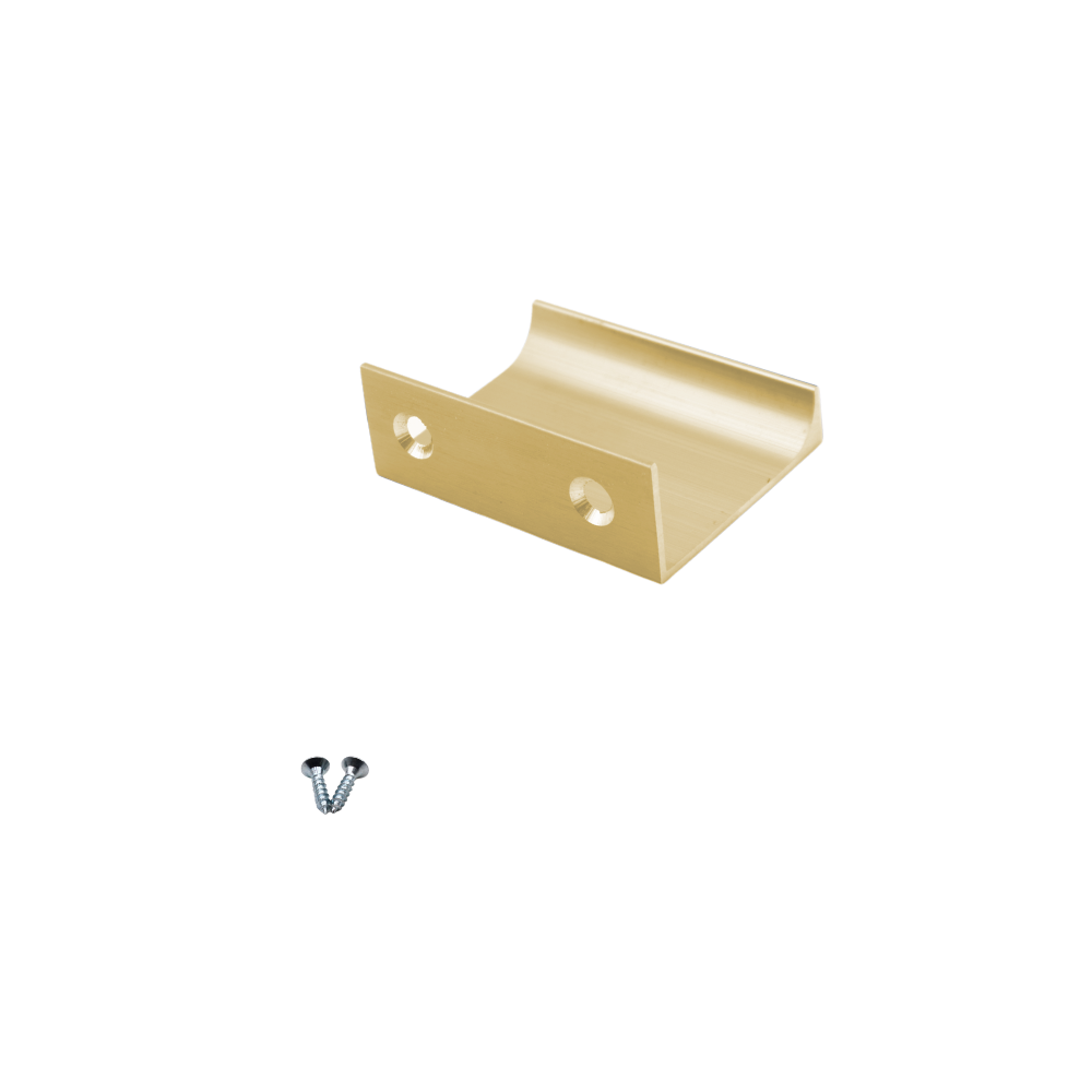 Edge Grip Profile Handle, Gold, HC 1-1/4 inch