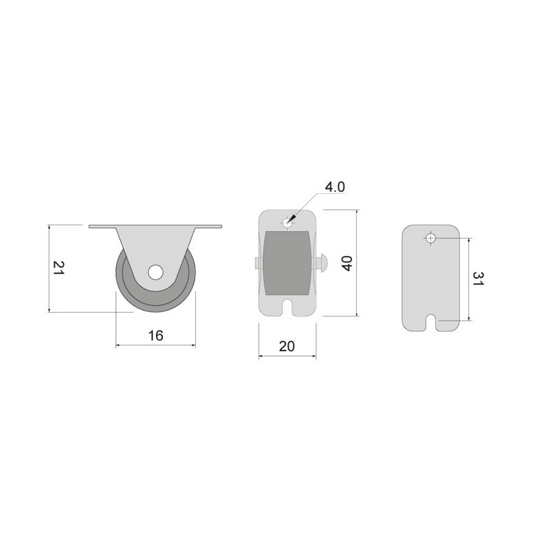 Furniture rubber roll Ø5/8 inch
