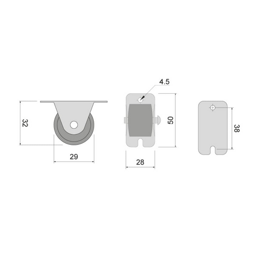 Furniture rubber roll Ø1-1/8 inch