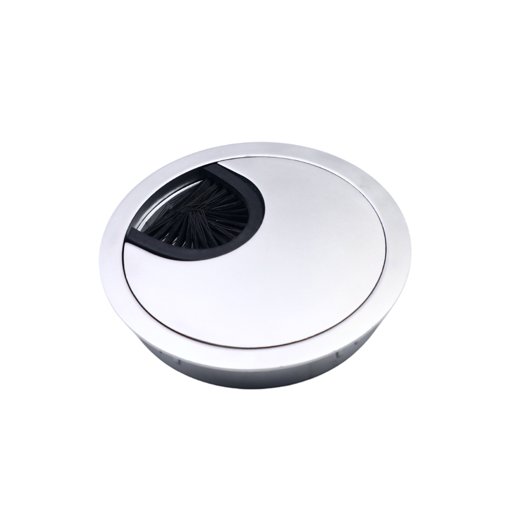 Metal Desk Grommet 2-3/8 inch - Silver