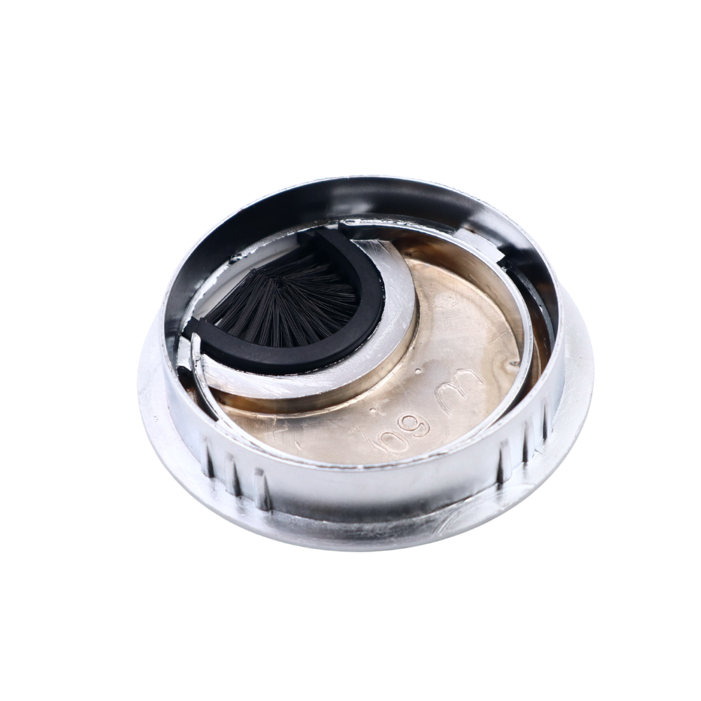 Metal Desk Grommet 2-3/8 inch - Silver