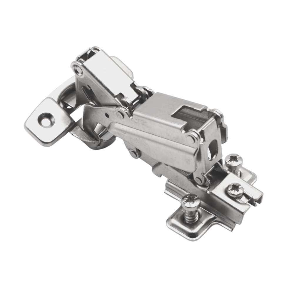 165º Hinge, H2 Mounting Plate with EURO Screws, Overlay Doors