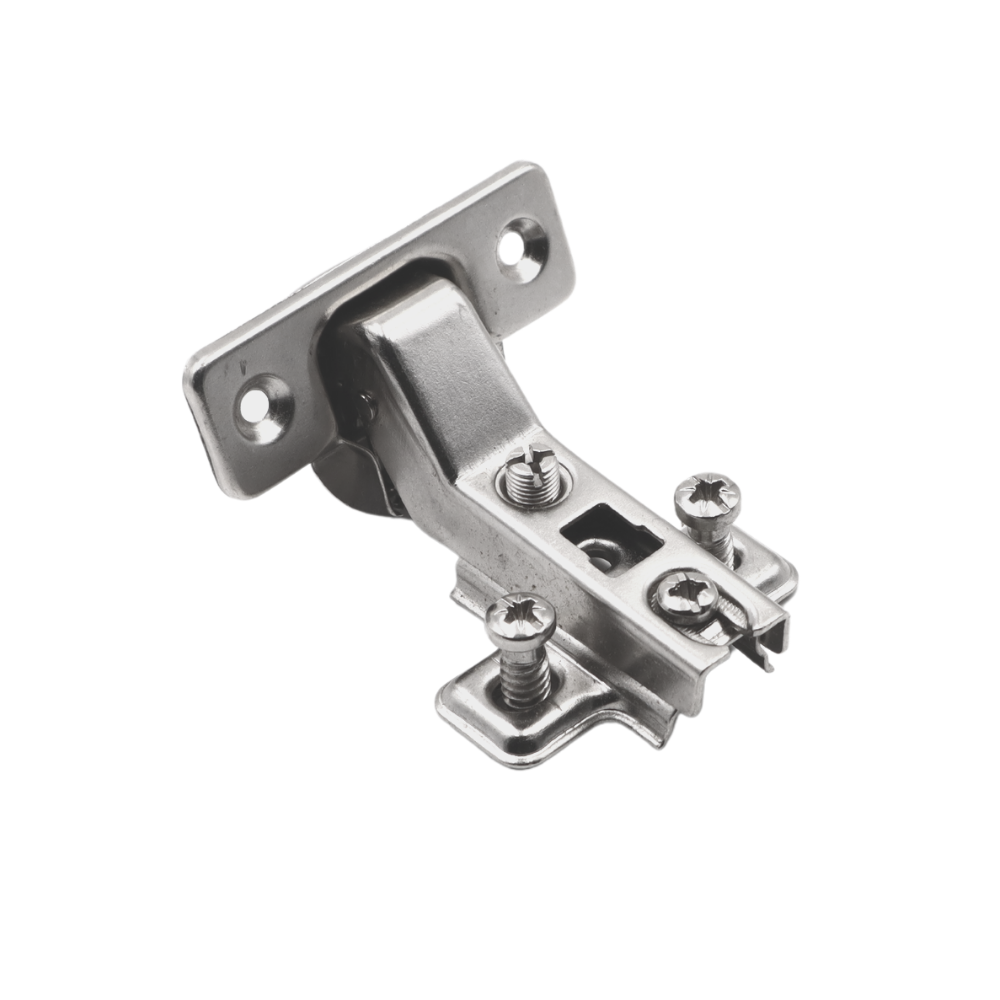 +30º Hinge, H2 Mounting Plate with EURO Screws, Angled Doors