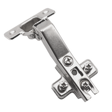 +45º Hinge, H2 Mounting Plate with EURO Screws, Angled Doors