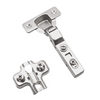 Soft-Close Hinge, H0 Mounting Plate with EURO Screws, Twin Doors