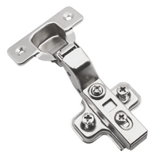 Soft-Close Hinge, H0 Mounting Plate with EURO Screws, Flush Doors