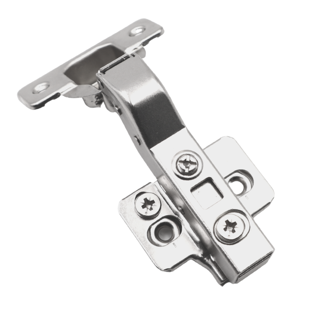 +30º Soft-Close Hinge, H2 Mounting Plate with EURO Screws, Angled Doors